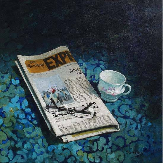 Painting by Anwar Husain - Sunday