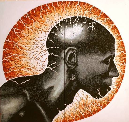 Painting by Anuj Malhotra - Providence (Set of 2)