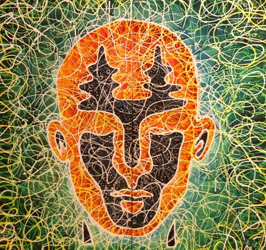 Painting by Anuj Malhotra - Phenomena (Set of 2)