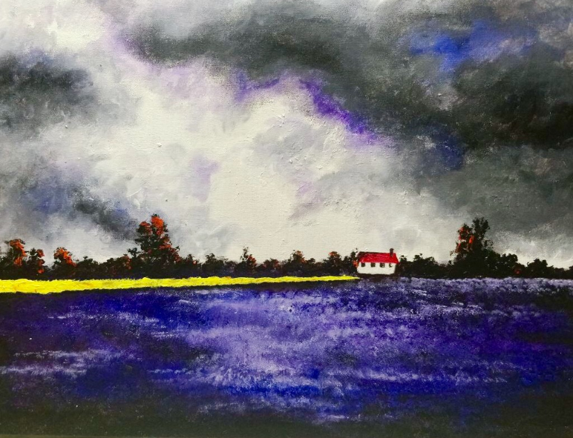 Painting by Anuj Malhotra - Scotland 3