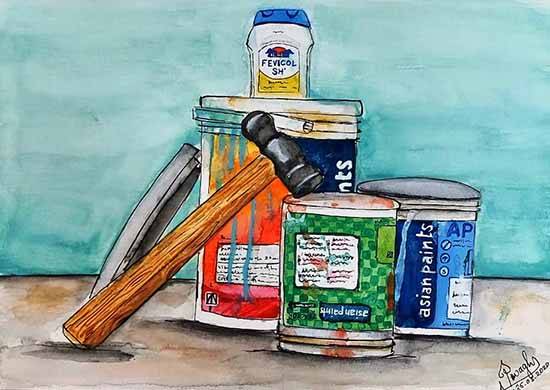 Painting by Parul Wagh - Still life