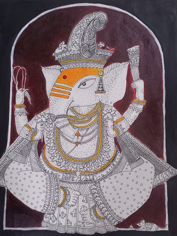 Painting by Sai Surte - Ganesha