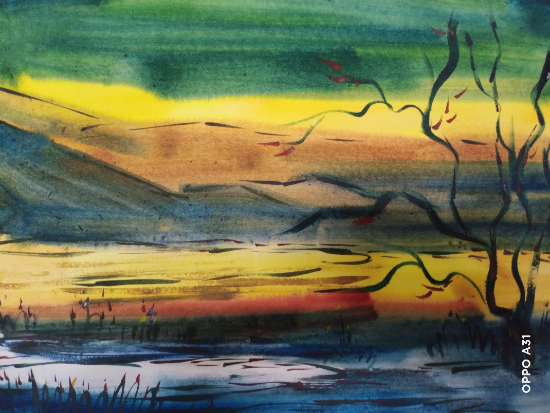 Painting by Sudipto Chakraborty - Untitled-II