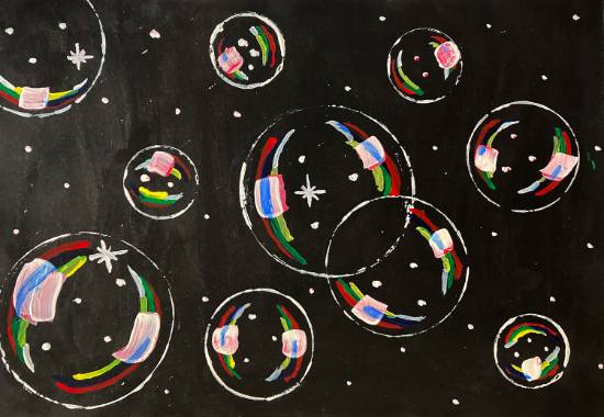 Painting by Hardik Gargi - Bubble