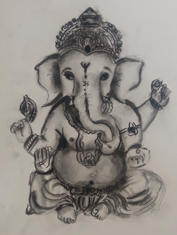 Painting by Kriti Nayyar - Ganesha