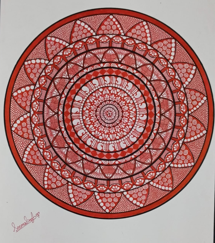 Artwork by Seema Sengar - Mandala art - 1