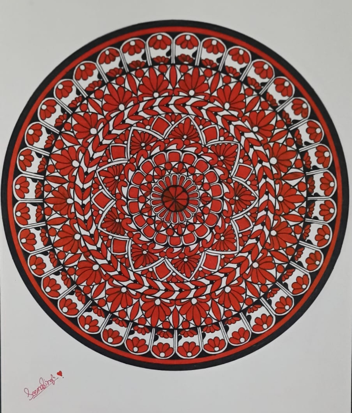 Artwork by Seema Sengar - Mandala art fine