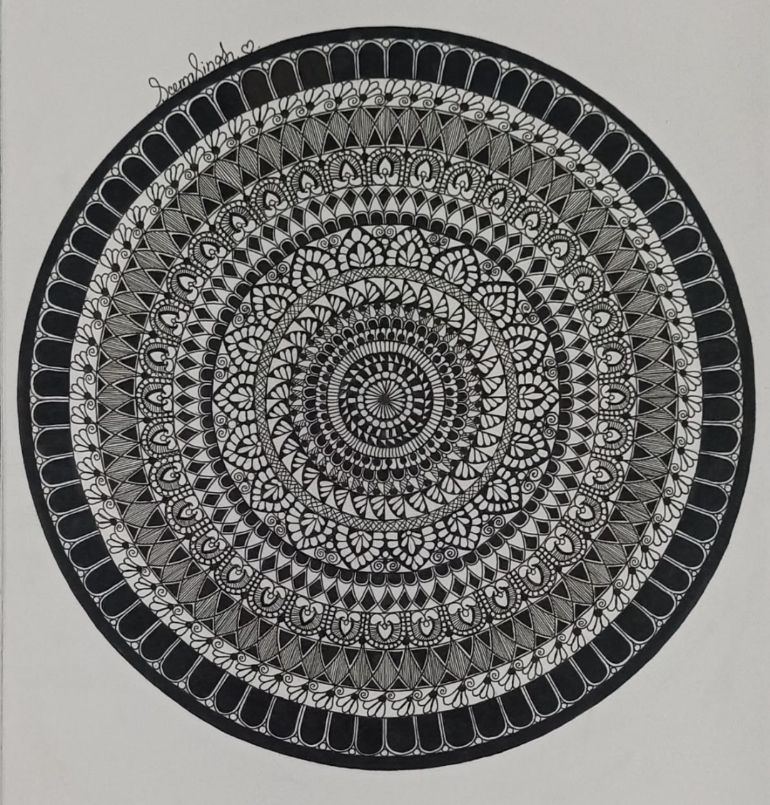 Artwork by Seema Sengar - Mandala art - 2