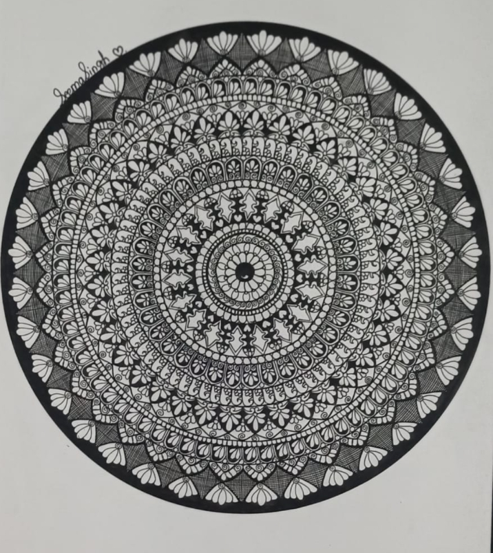 Artwork by Seema Sengar - Mandala art - 3