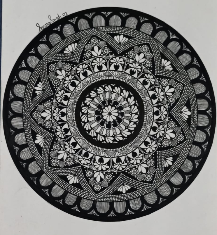 Artwork by Seema Sengar - Mandala art - 5