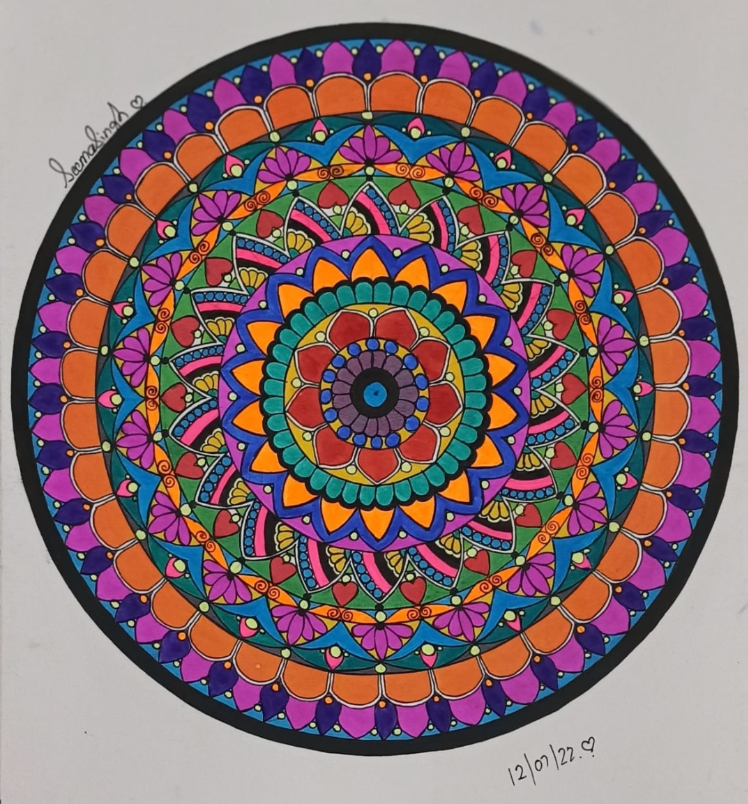 Artwork by Seema Sengar - Mandala art - 6