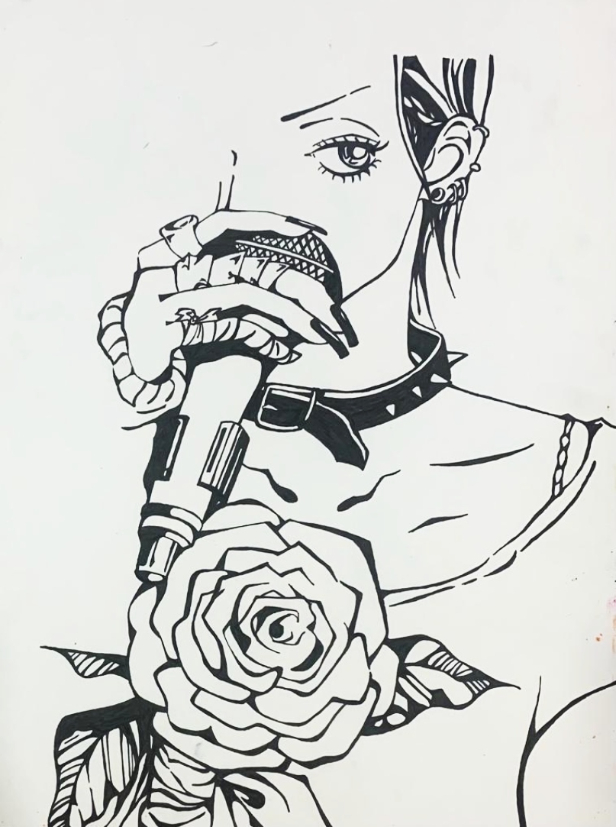 Painting by Krishya Thakur - Nana Osaki