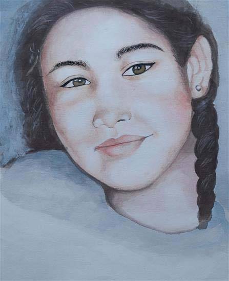 Painting by Nency Bhingradiya - A Girl