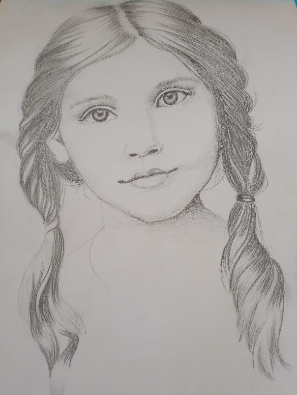 Painting by Nency Bhingradiya - Beautiful girl