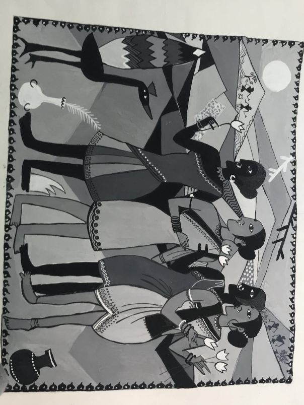 Painting by Mahima Saha - Adivasi