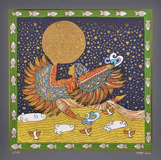 Limited Edition Print by Seema Kohli - The Golden Womb - 9