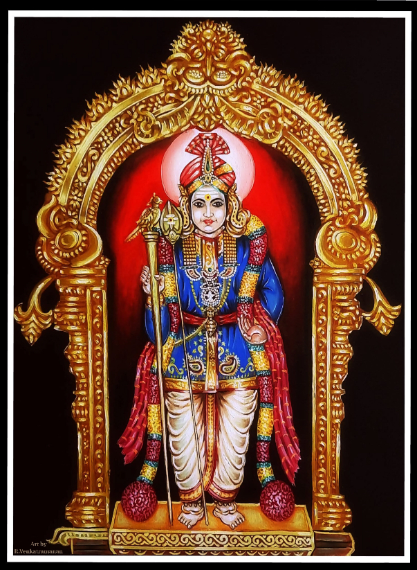 Painting by Venkatramanan R - Lord Dhandayuthapani