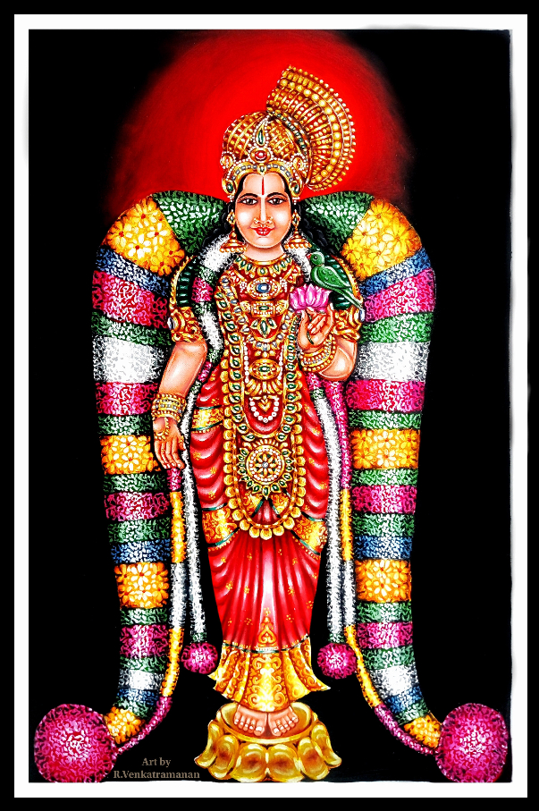 Painting by Venkatramanan R - Aandal Nachiyar
