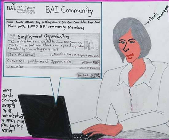 Painting by Renuka Kawas - Bank Manager