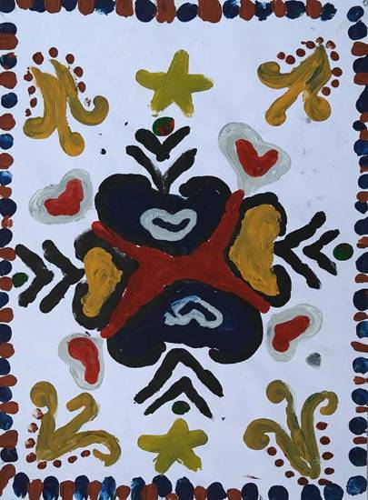 Painting by Sujata Madavi - Design