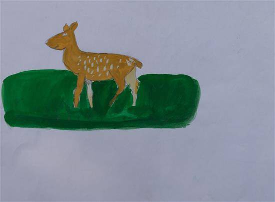 Painting by Pratiksha Kumare - The Deer
