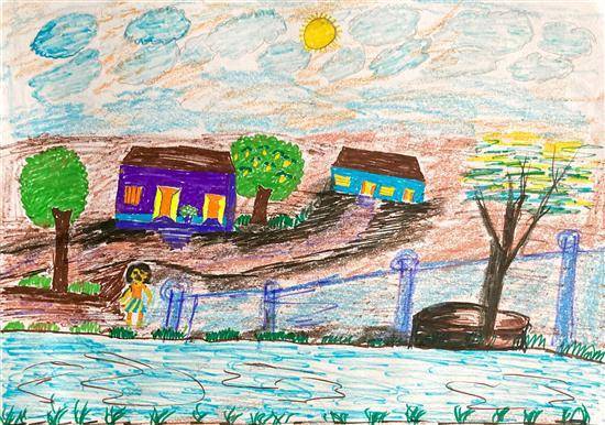 Painting by Manisha Phulwad - My Village - 8