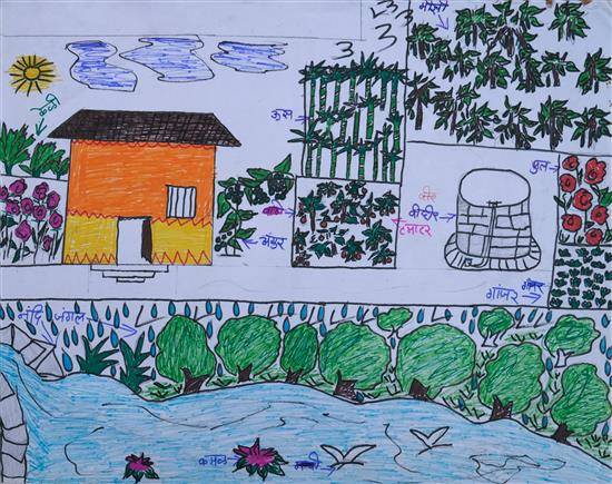 Painting by Rubina Kumare - My Home