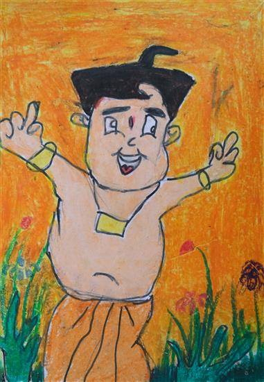 Painting by Kailas Vaghere - Chhota Bheem
