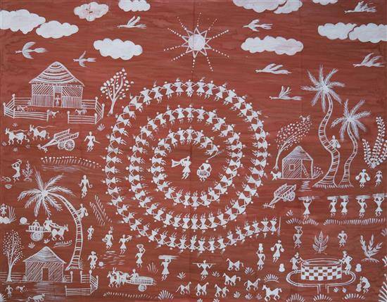 Painting by Nayan Bundhe - Warli painting - 1