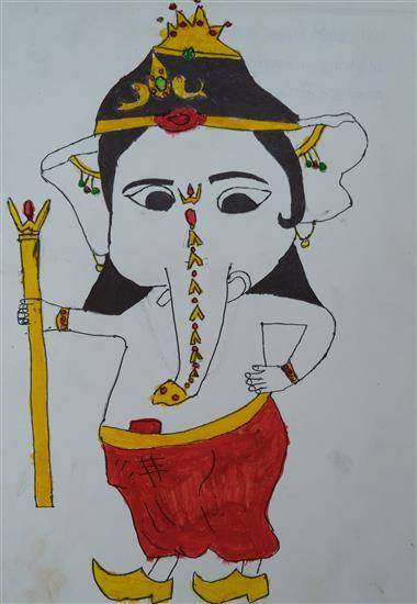Painting by Pranali Bhassath - Lord Ganesh