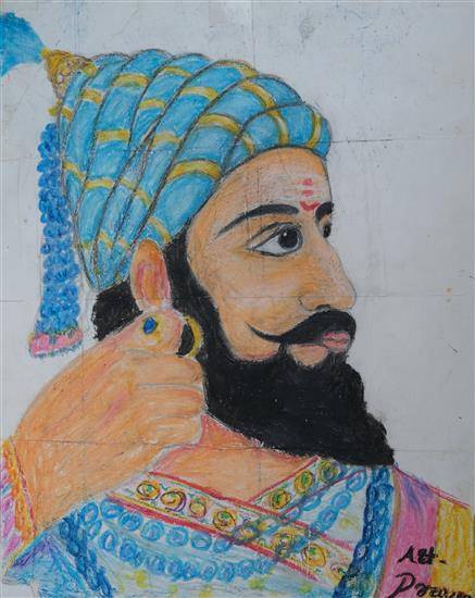 Painting by Pravin Bhagare - Shivajiraje Bhosale