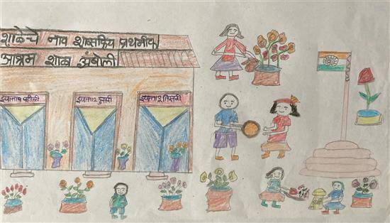 Painting by Rohini Pawar - Amboli Ashramshala