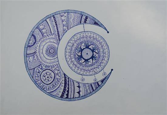 Painting by Kalubai Mukane - Design for wall hanging