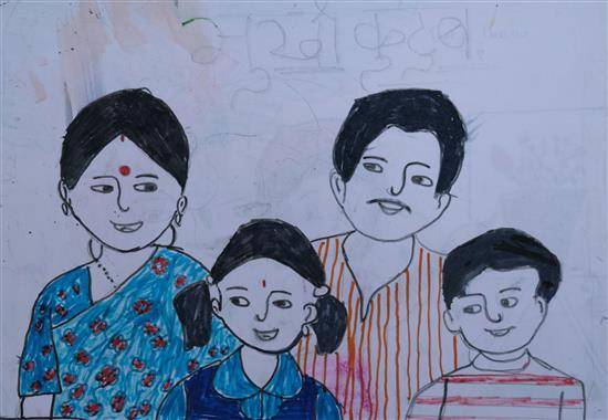 Painting by Gayatree Jambhule - Happy Family