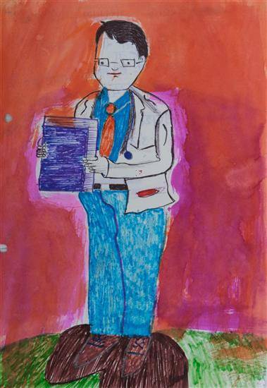 Painting by Praful Kumoti - Dream to be a Doctor