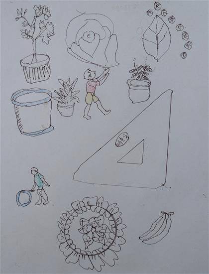 Painting by Ganesh Mattami - Untitled 2