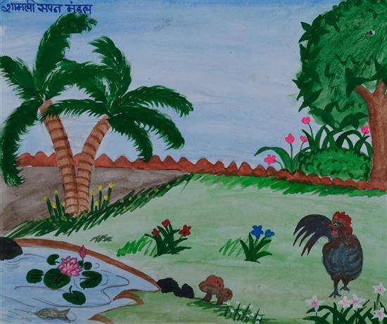 Painting by Shamali Mandal - Nature