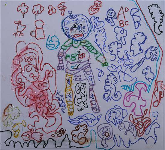 Painting by Yako Domad - Untitled 5