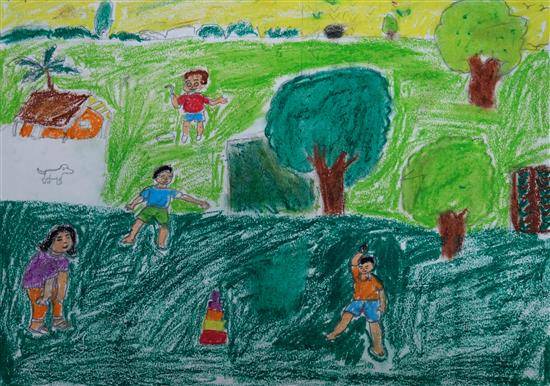 Painting by Sahil Pawara - Langorcha