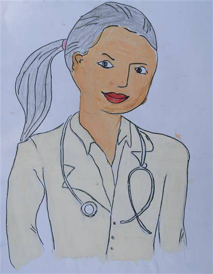 Painting by Chhaya Belsare - My dream to be a Doctor in future