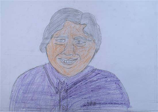 Painting by Uttam Jamunkar - A. P. J. Abdul Kalam