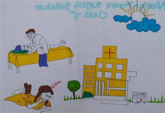 Painting by Meera Bethekar - My dream to be doctor - 1