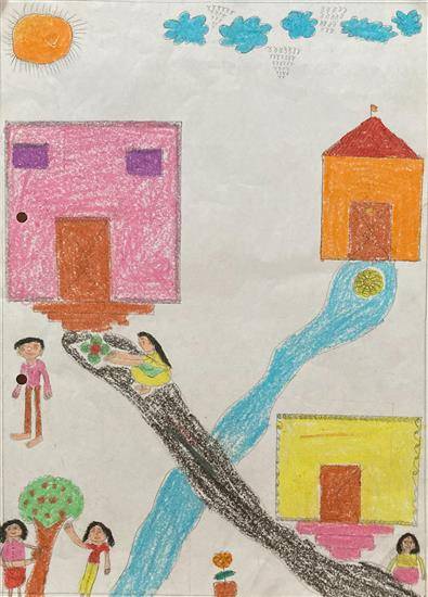 Painting by Durga Bhise - My home - 3