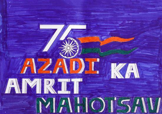 Painting by Raj Bethekar - 75th celebration of Independence