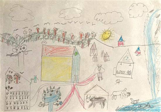 Painting by Ashish Tadilkar - My Village - 11