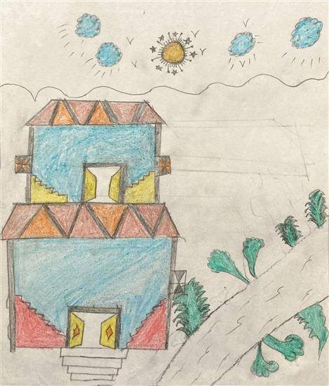 Painting by Rasika Savalkar - My home - 4