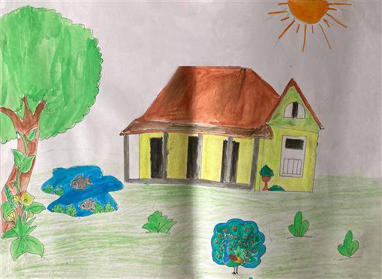 Painting by Arti Bond - My home - 6