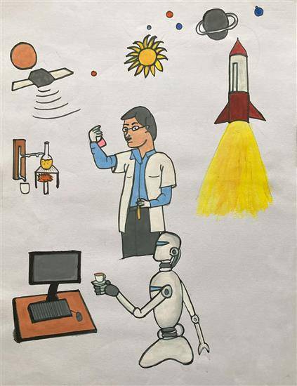 Painting by Khushi Bhoir - Future opportunities