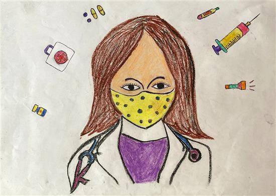 Painting by Achal Nagose - My dream is to be a Doctor - 1