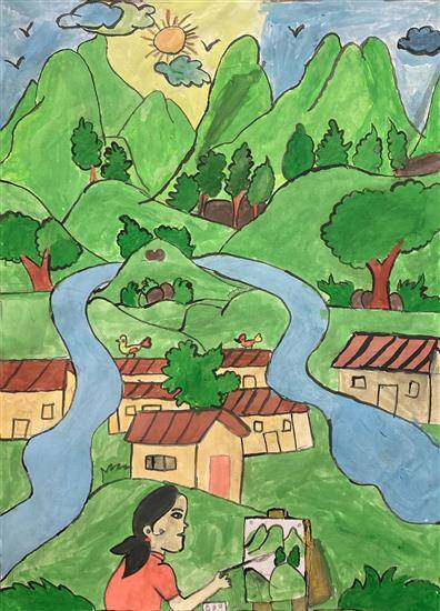 Painting by Rani Pendam - Landscape Artist